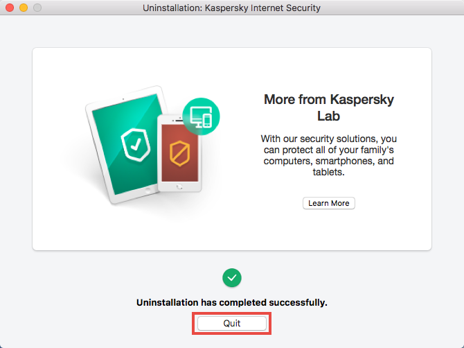 how to uninstall kaspersky completely on mac